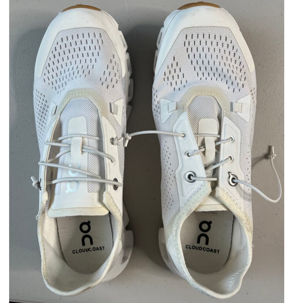 On Cloud 6 Coast White Glacier Lightweight Breathable Zero Gravity Womens US 6.5 - Picture 4 of 9